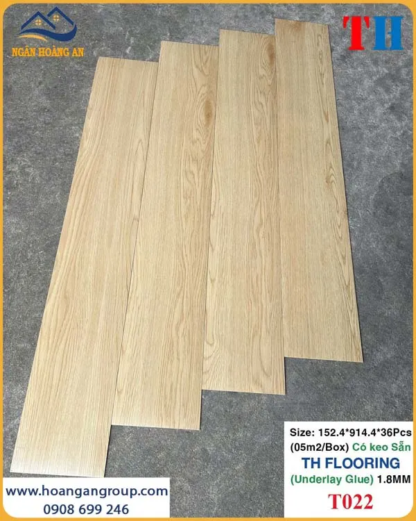 Tấm Lót Sàn Nhựa Có Keo Sẵn THFLoor TH022 Dày 1.8mm